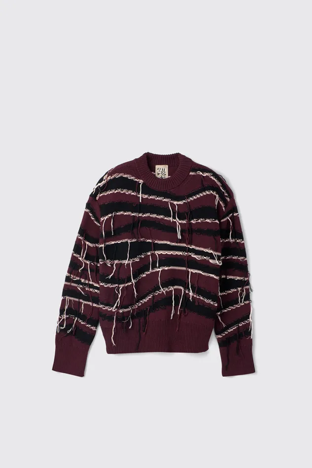 Men Camper Knit Melange Knit Sweater Brown Organic Cotton Knit Sweater Men Camper Knit Melange Knit Sweater Brown Organic Cotton Knit Sweater
