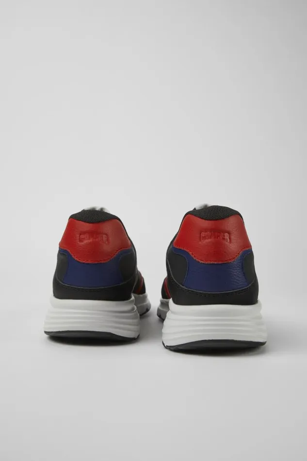 Men Camper Sneakers Drift Black And Red Textile And Leather Sneakers Men Camper Sneakers Drift Black And Red Textile And Leather Sneakers