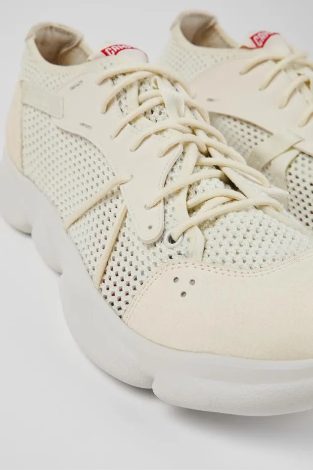 Men Camper Sneakers Karst White Textile Sneaker