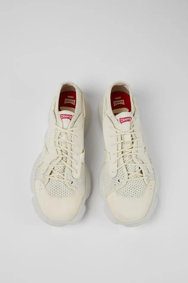 Men Camper Sneakers Karst White Textile Sneaker Men Camper Sneakers Karst White Textile Sneaker