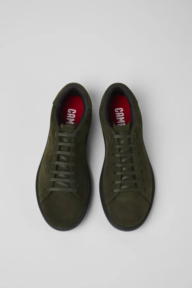 Men Camper Sneakers Pelotas Soller Green Nubuck Sneakers Men Camper Sneakers Pelotas Soller Green Nubuck Sneakers
