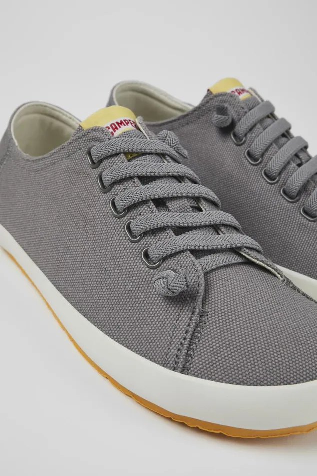 Men Camper Sneakers Peu Rambla Gray Textile Sneaker