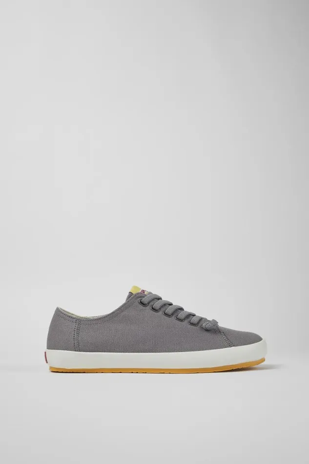 Men Camper Sneakers Peu Rambla Gray Textile Sneaker Men Camper Sneakers Peu Rambla Gray Textile Sneaker