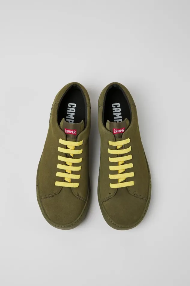 Men Camper Sneakers Peu Touring Green Nubuck Sneakers Men Camper Sneakers Peu Touring Green Nubuck Sneakers