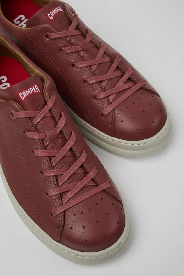 Men Camper Sneakers Runner Red Leather Sneaker