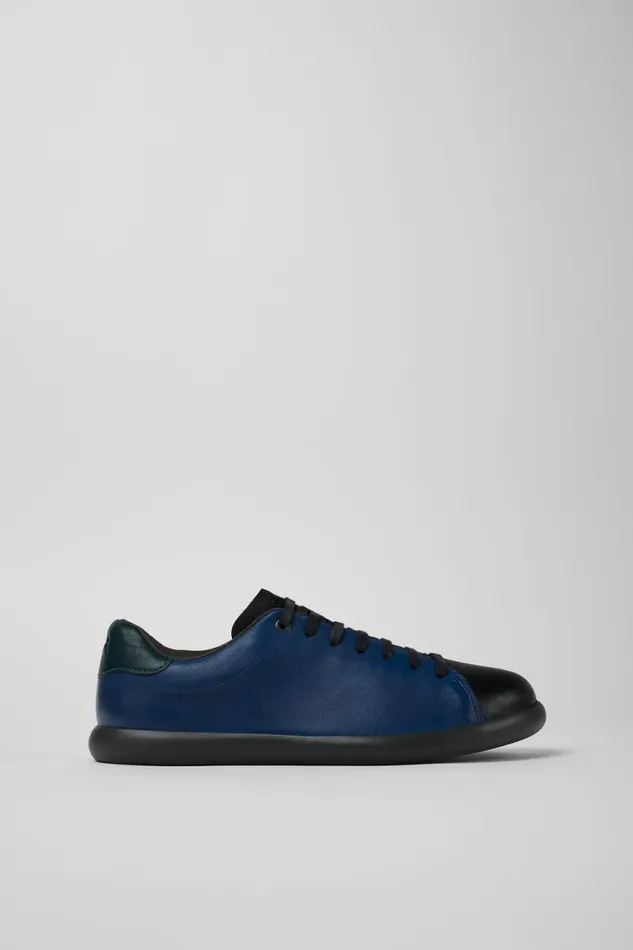 Men Camper Sneakers Twins Black And Blue Leather Sneaker Men Camper Sneakers Twins Black And Blue Leather Sneaker