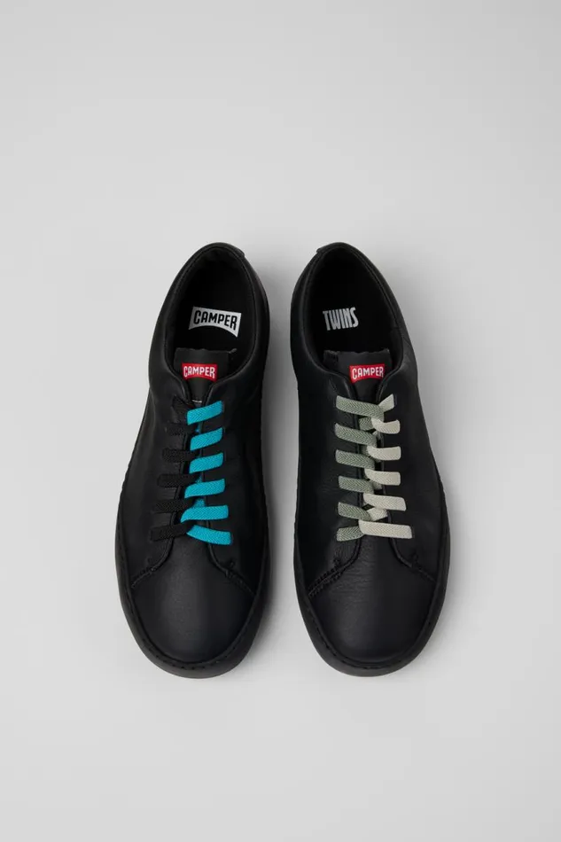 Men Camper Sneakers Twins Black Leather Sneakers Men Camper Sneakers Twins Black Leather Sneakers