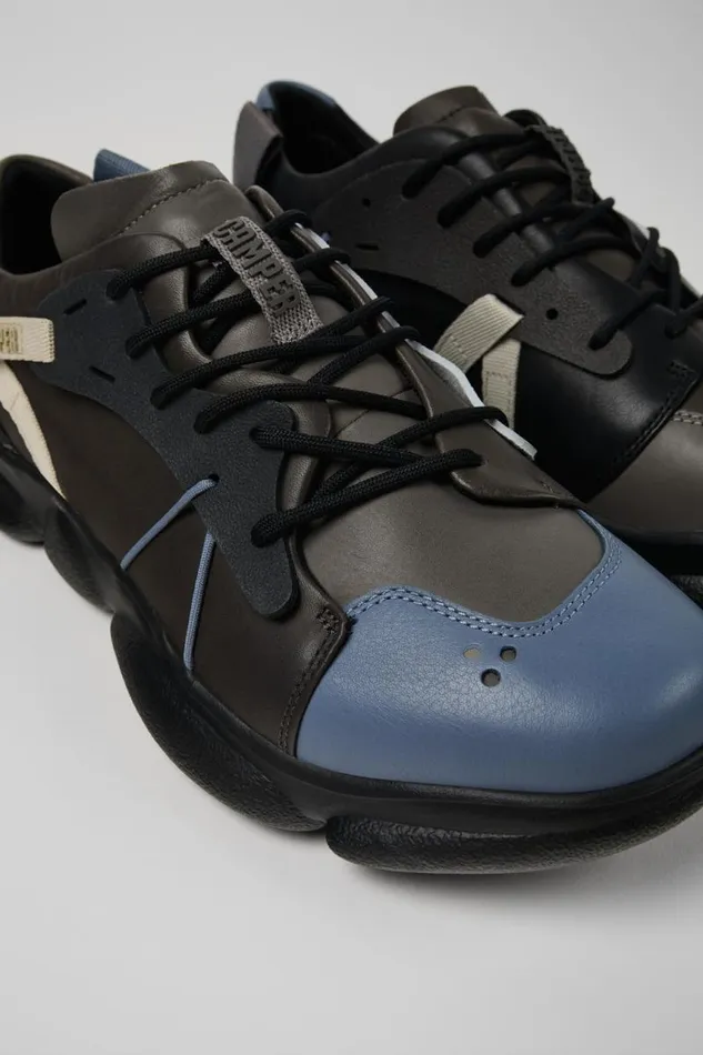Men Camper Sneakers Twins Multicolored Leather And Textile Sneakers