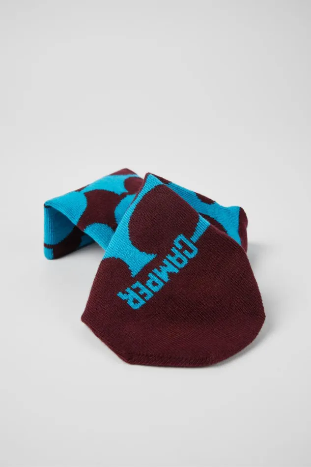 Men Camper Socks Sox Socks Burgundy And Blue Socks Men Camper Socks Sox Socks Burgundy And Blue Socks