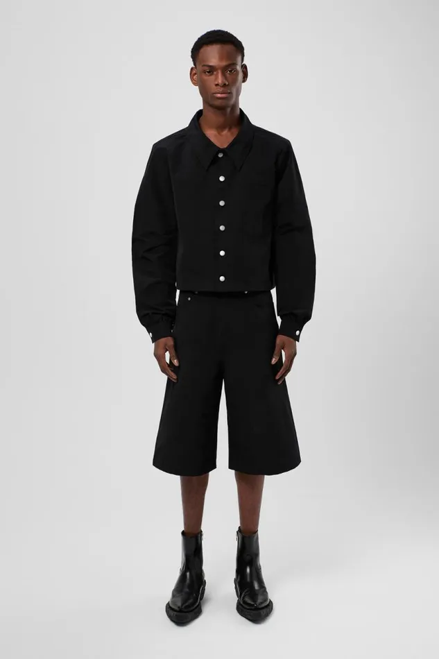 Men Camper TrousersandShorts Tech Shorts Black CottonNylon Shorts