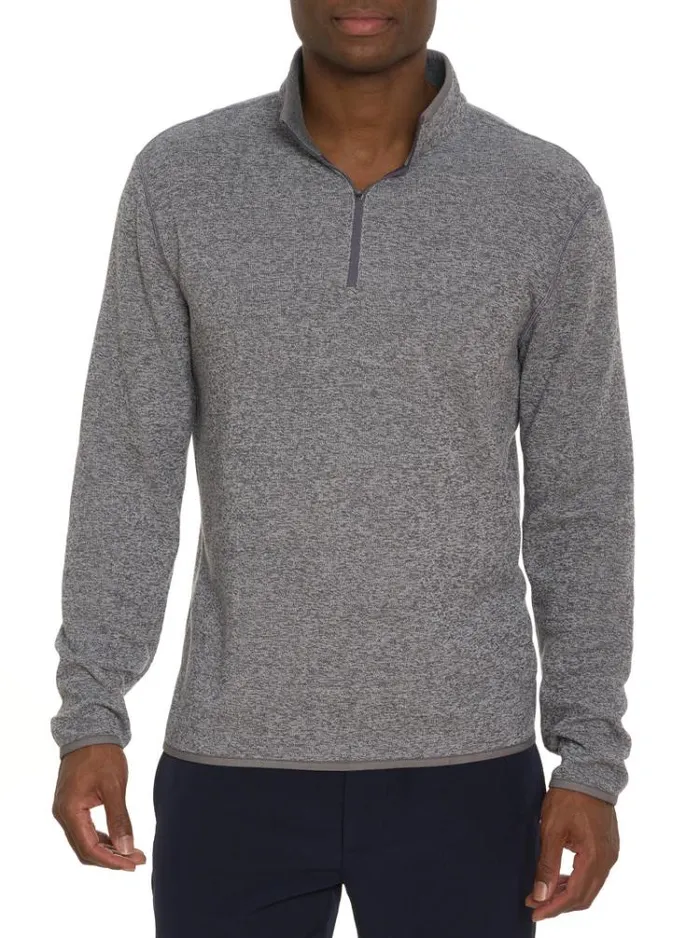Men CARISO LONG SLEEVE KNIT Grey Robert Graham Sweaters and Knits