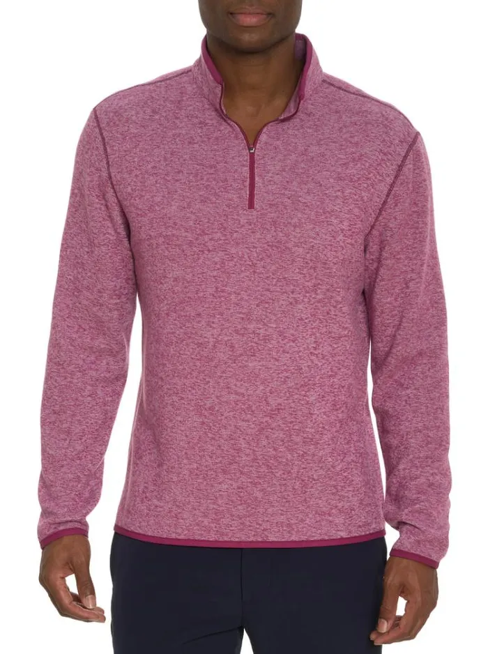 Men CARISO LONG SLEEVE KNIT Grey Robert Graham Sweaters and Knits
