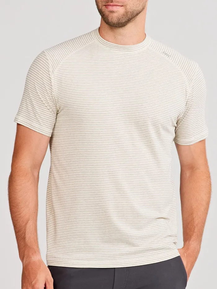 Men Carrollton Fitness TShirt 8211 Mini Stripe Tasc Performance Short Sleeve TShirts