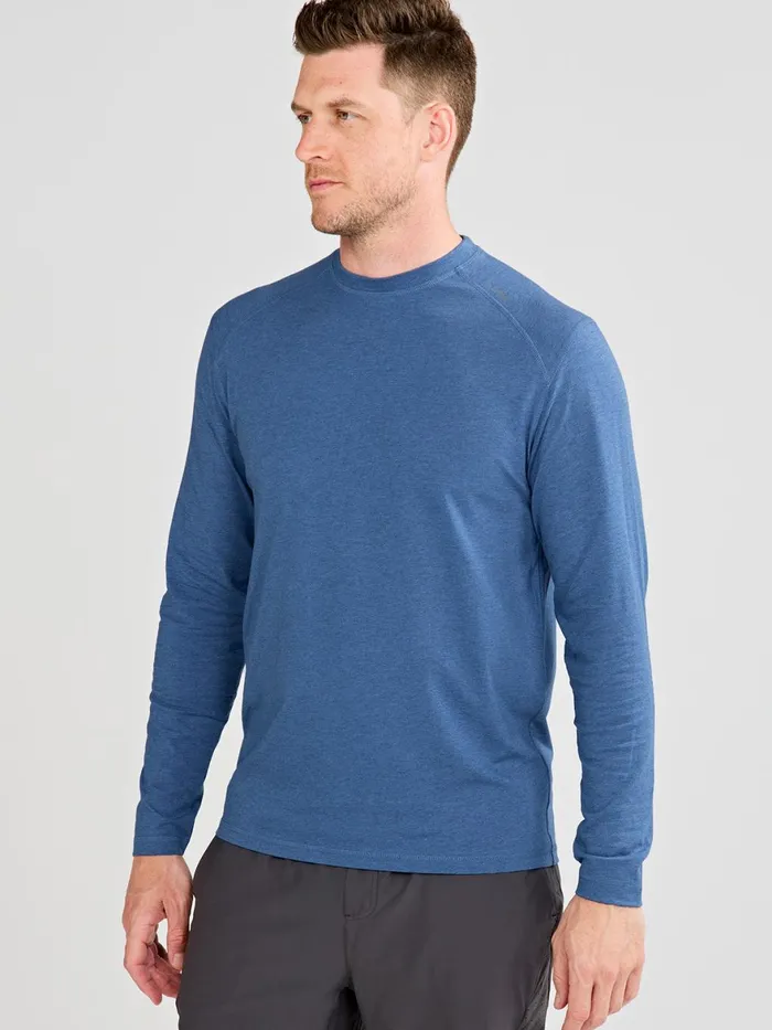 Men Carrollton Long Sleeve Fitness TShirt Jaspe Tasc Performance Running Training