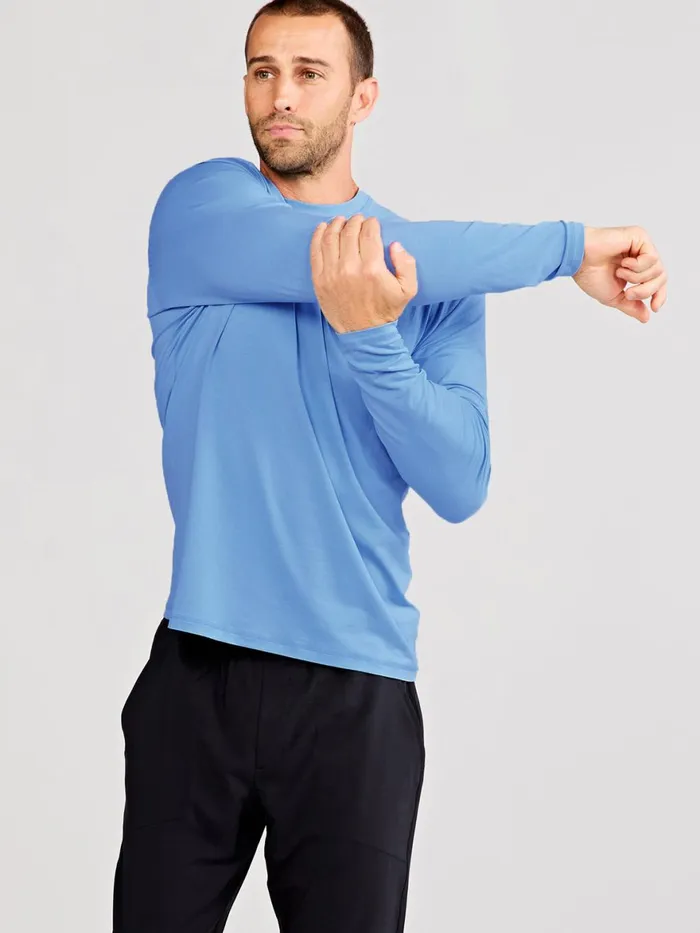 Men Carrollton Long Sleeve Fitness TShirt Tasc Performance Long Sleeve TShirts