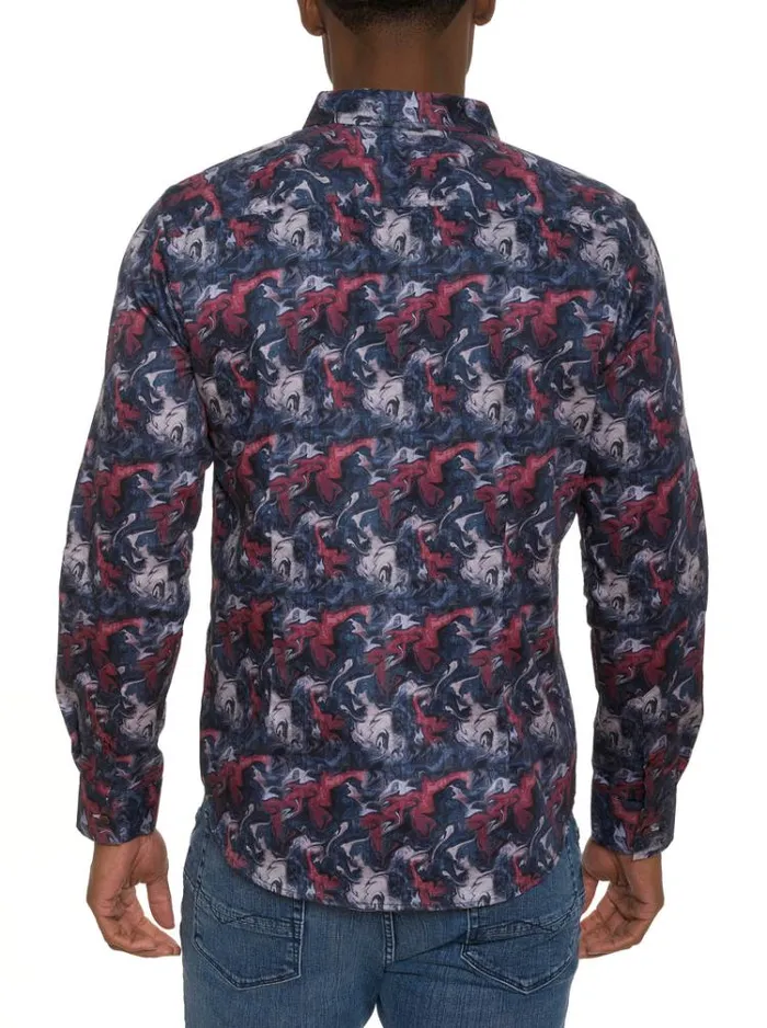 Men CASELLA LONG SLEEVE BUTTON DOWN SHIRT Multi Robert Graham Button Down Shirts