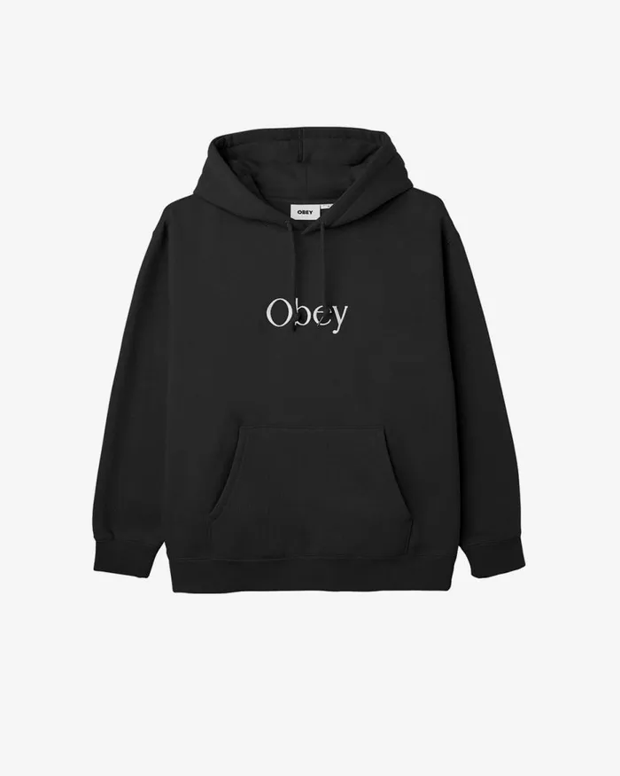 Men CHOIR PULLOVER Black OBEY Clothing SWEATSHIRTS