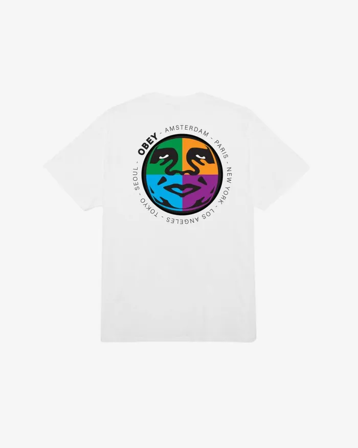 Men CITY BUILT CLASSIC TSHIRT White OBEY Clothing TSHIRTS