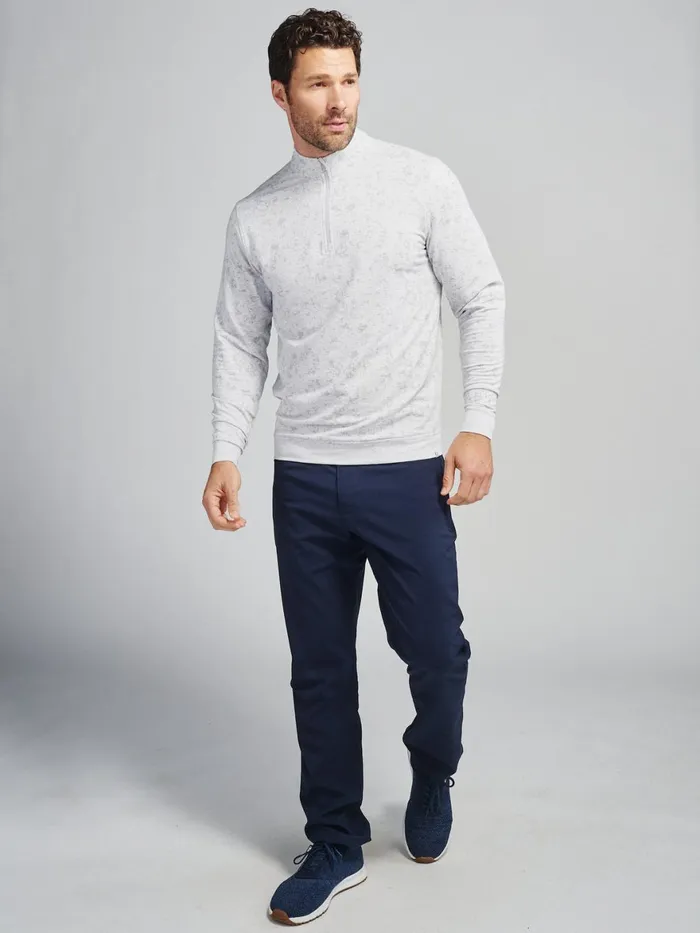 Men Cloud French Terry Print Quarter Zip Tasc Performance Quarter Zips