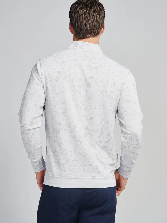 Men Cloud French Terry Print Quarter Zip Tasc Performance Quarter Zips