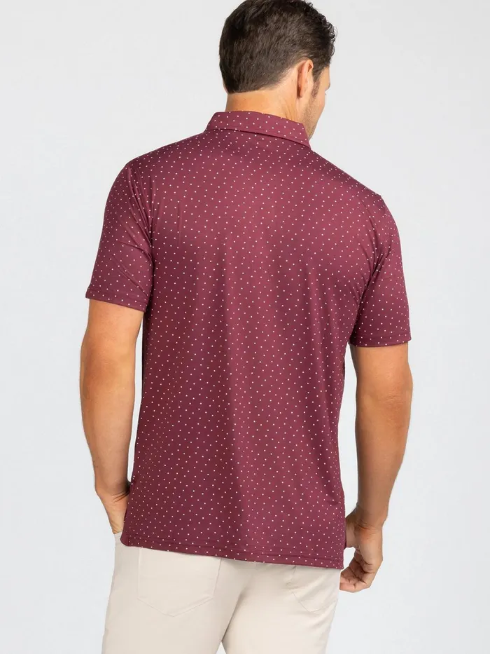Men Cloud Polo 8211 Ace Dot 8211 Texas AandM Tasc Performance Polo Shirts