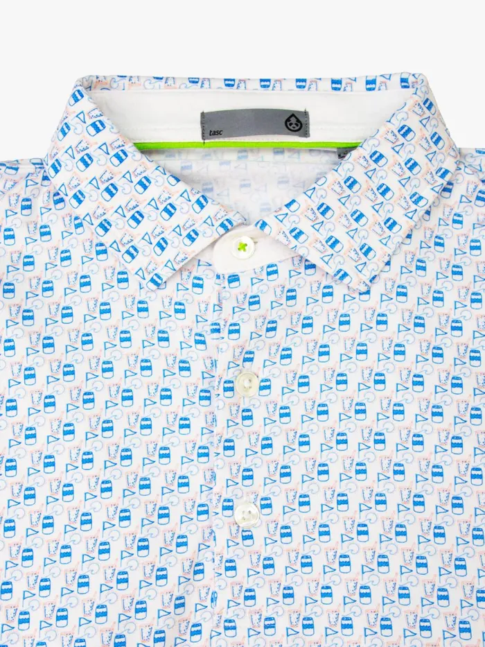 Men Cloud Polo 8211 Happy Hour Tasc Performance Polo Shirts