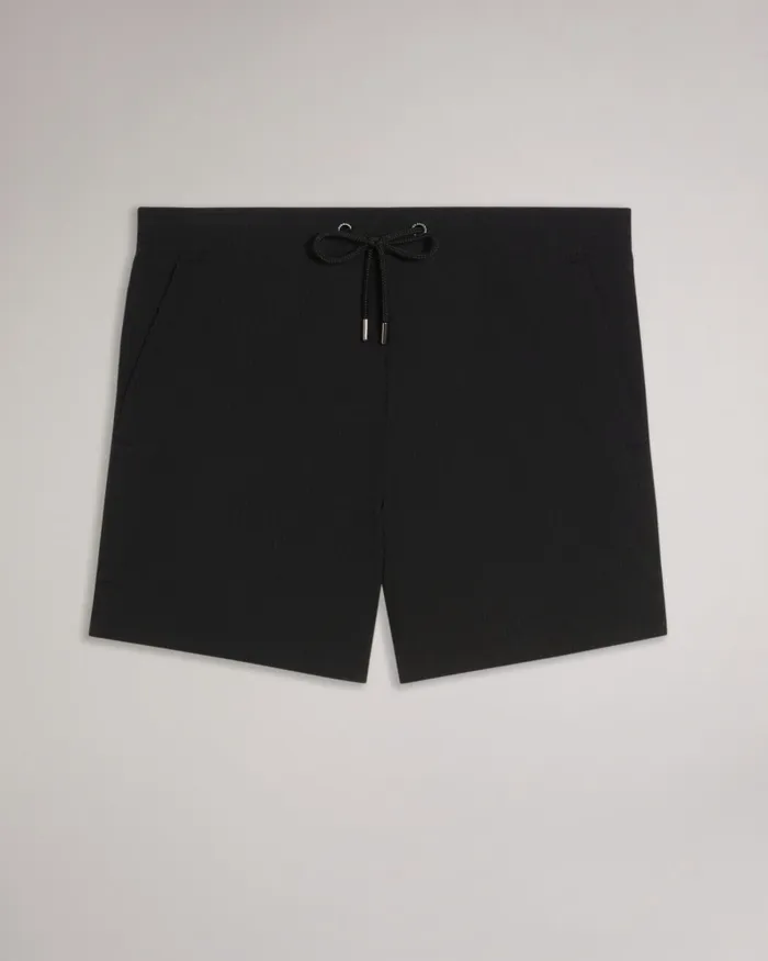 Men COLNE 8211 Plain Textured Swim Shorts Black Ted Baker Swimwear and Beachwear