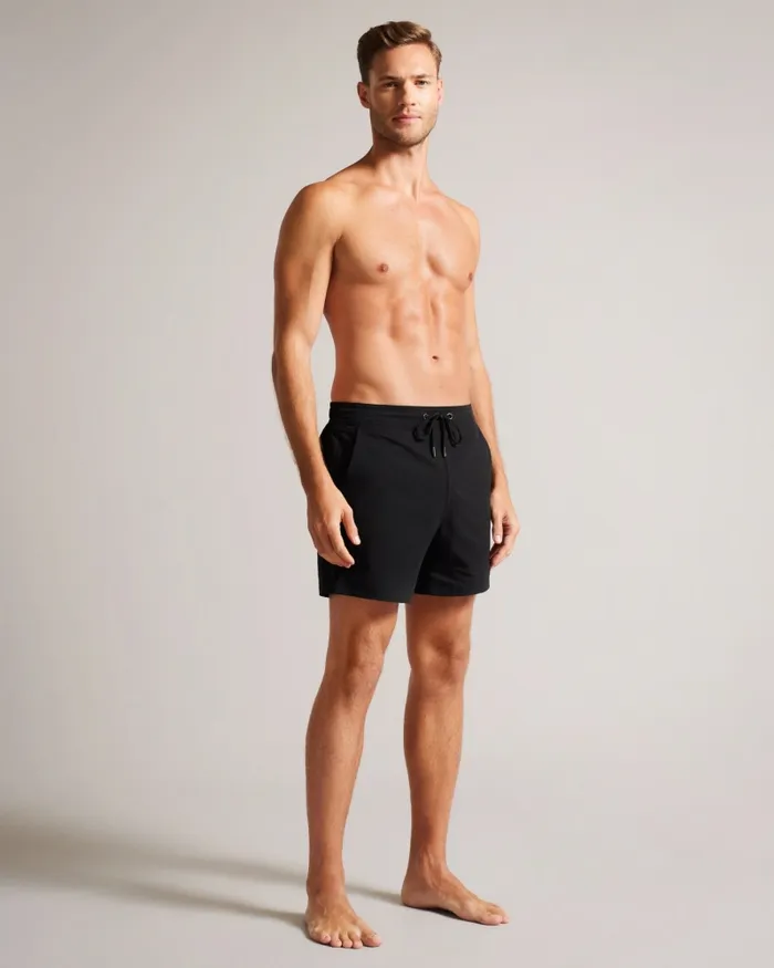 Men COLNE 8211 Plain Textured Swim Shorts Black Ted Baker Swimwear and Beachwear Men COLNE 8211 Plain Textured Swim Shorts Black Ted Baker Swimwear and Beachwear