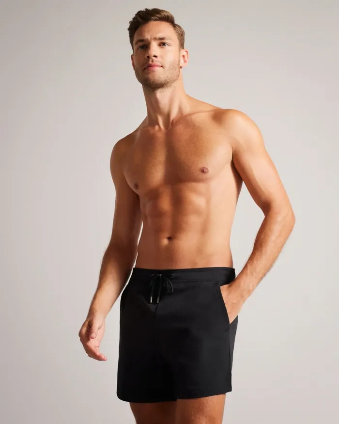 Men COLNE 8211 Plain Textured Swim Shorts Black Ted Baker Swimwear and Beachwear Men COLNE 8211 Plain Textured Swim Shorts Black Ted Baker Swimwear and Beachwear