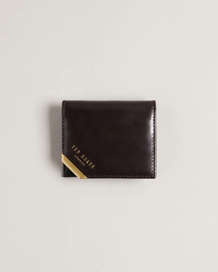 Men CORAL 8211 Leather Card Wallet Brownchocolate Ted Baker Wallets and Cardholders