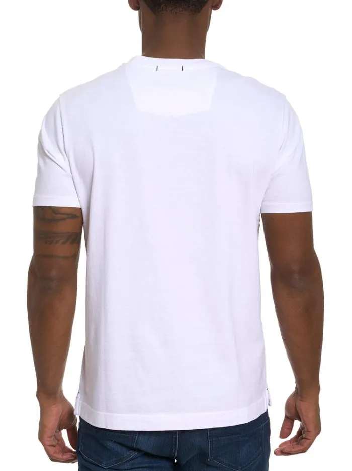 Men CROWN ROYALE TSHIRT White Robert Graham Polos and TShirts