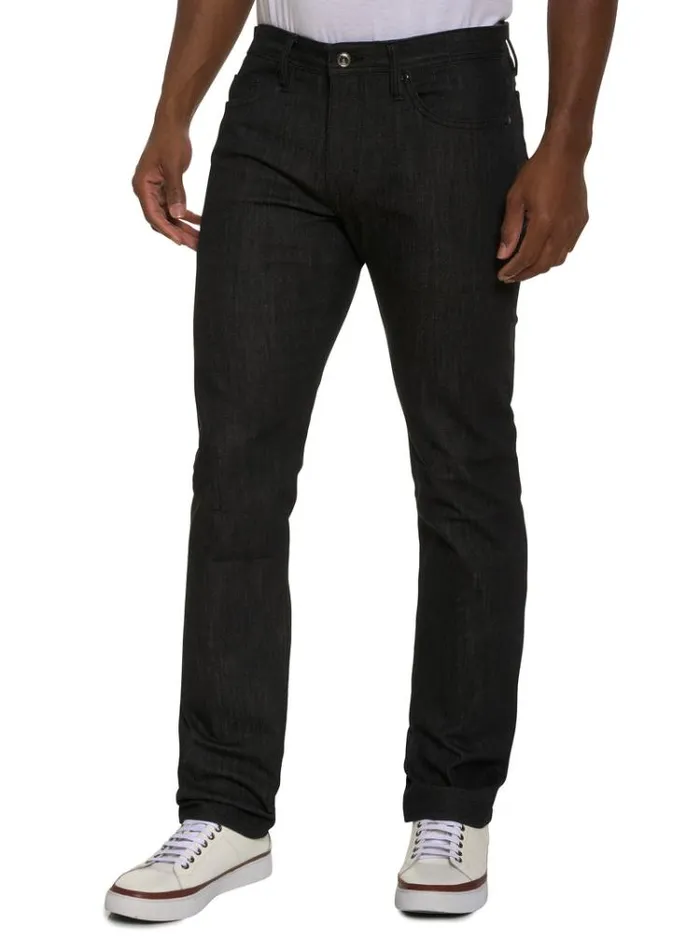 Men DELGADO DENIM PANT Black Robert Graham Jeans and Pants