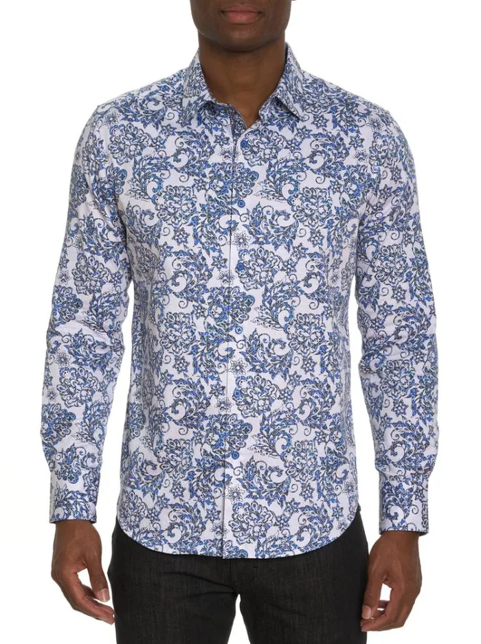 Men DIVAN LONG SLEEVE BUTTON DOWN SHIRT TALL Multi Robert Graham Button Down Shirts