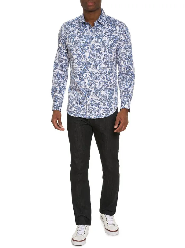 Men DIVAN LONG SLEEVE BUTTON DOWN SHIRT TALL Multi Robert Graham Button Down Shirts