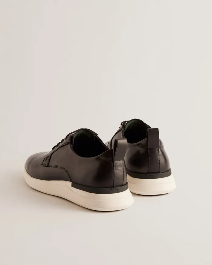 Men DORSSET 8211 Leather Lace Up Hybrid Trainers Black Ted Baker Trainers