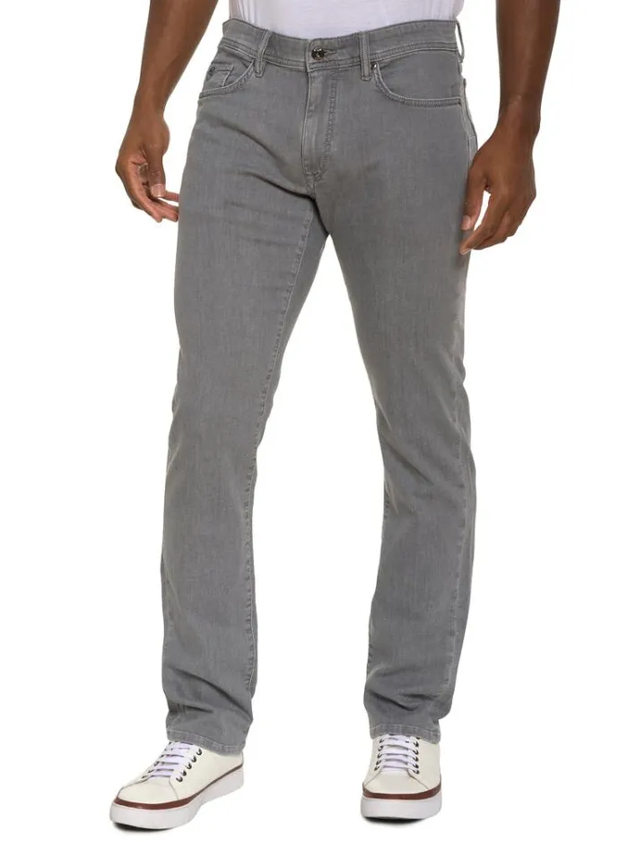 Men DRAGO DENIM PANT Light Grey Robert Graham Jeans and Pants