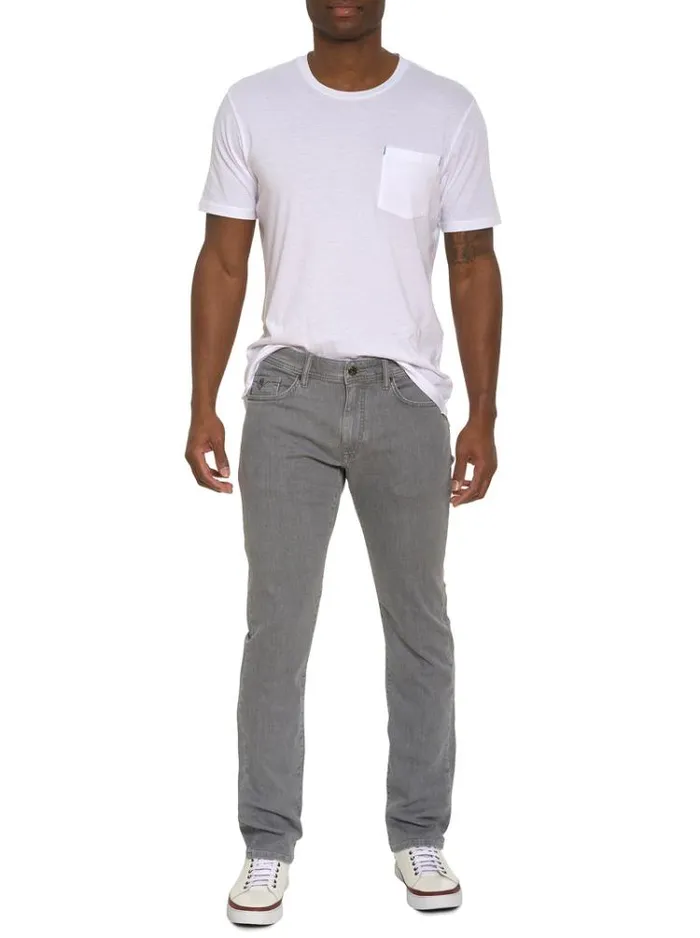 Men DRAGO DENIM PANT Light Grey Robert Graham Jeans and Pants