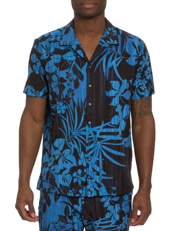Men DRIFT AWAY SHORT SLEEVE BUTTON DOWN SHIRT Multi Robert Graham Button Down Shirts