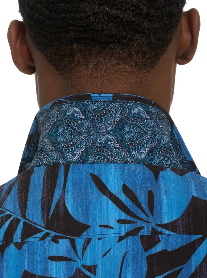 Men DRIFT AWAY SHORT SLEEVE BUTTON DOWN SHIRT Multi Robert Graham Button Down Shirts