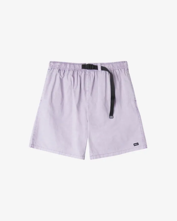 Men EASY PIGMENT TRAIL SHORT Pigment Silver Grey OBEY Clothing BOTTOMS