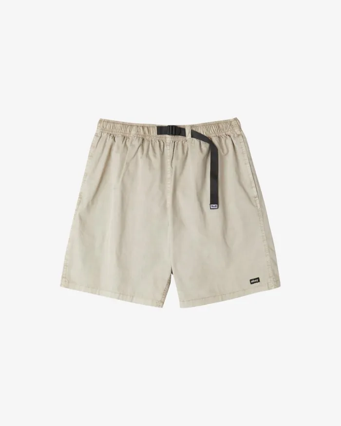 Men EASY PIGMENT TRAIL SHORT Pigment Silver Grey OBEY Clothing BOTTOMS