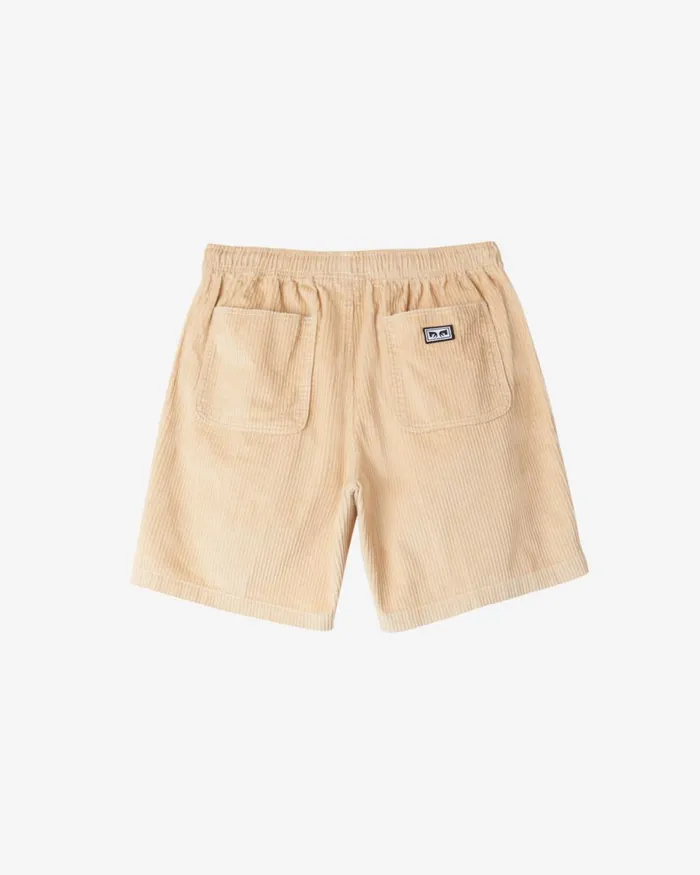 Men EASY RELAXED CORDUROY SHORT Orchid Petal OBEY Clothing BOTTOMS