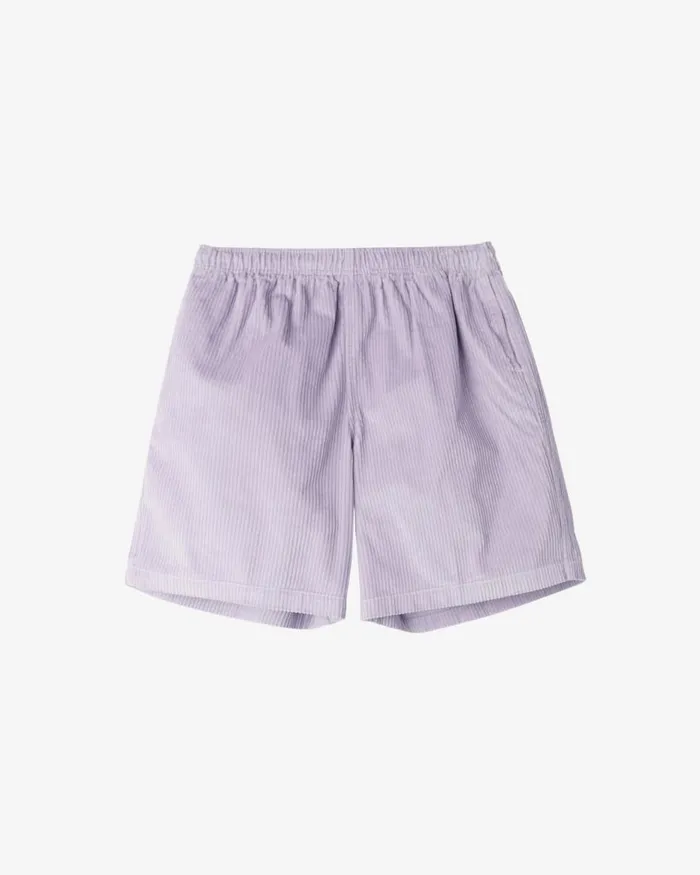 Men EASY RELAXED CORDUROY SHORT Orchid Petal OBEY Clothing BOTTOMS