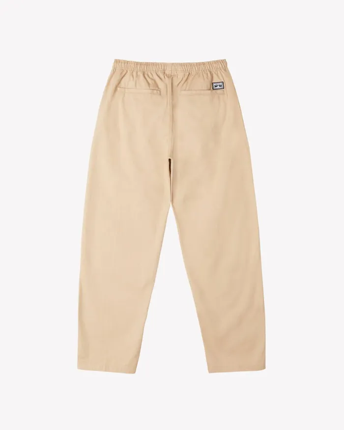 Men EASY TWILL PANT Unbleached OBEY Clothing BOTTOMS