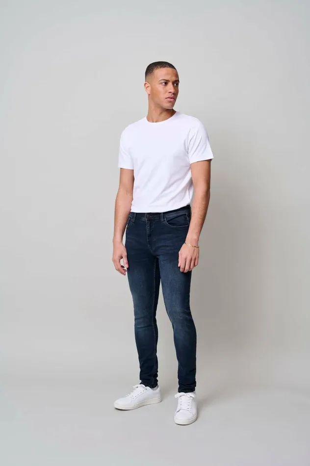 Men Echo Fit Blend Jeans Denim Black Blue