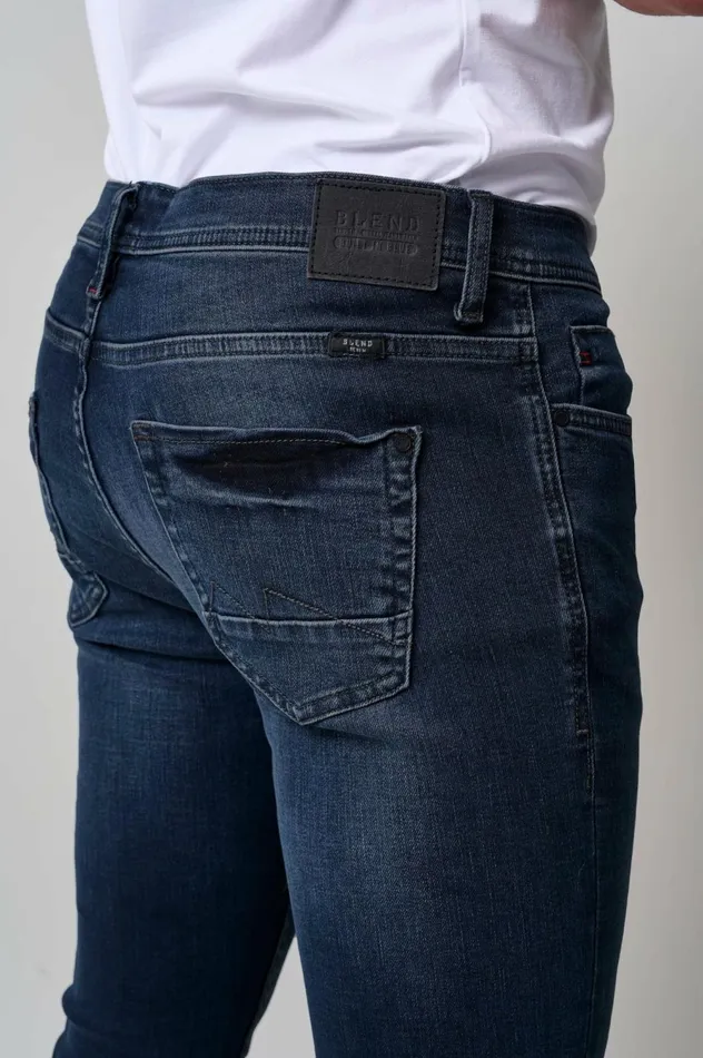 Men Echo Fit Blend Jeans Denim Black Blue