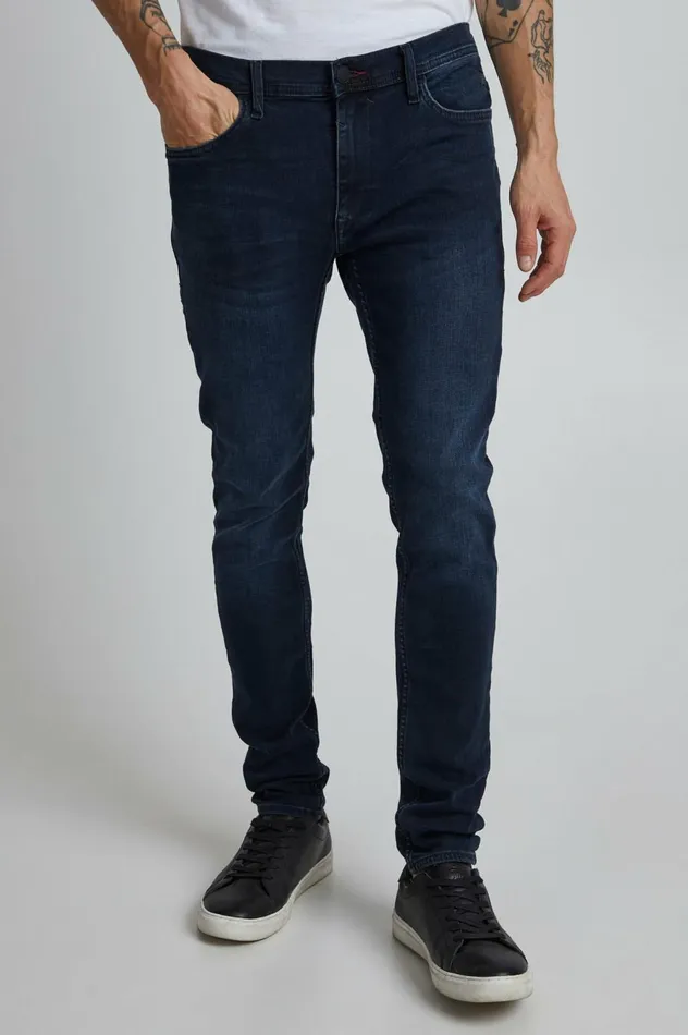 Men Echo Fit Blend Jeans Denim Black Blue