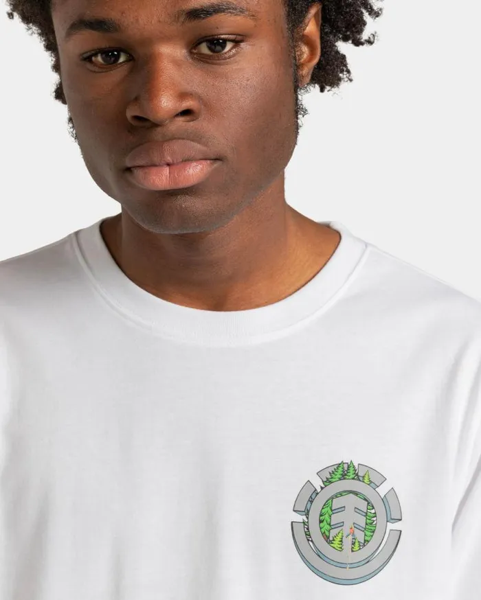 Men Element TShirts Aconca Icon TShirt Optic White Men Element TShirts Aconca Icon TShirt Optic White