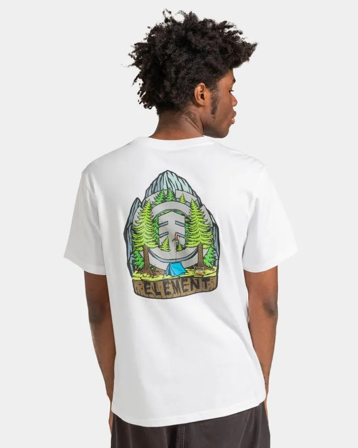 Men Element TShirts Aconca Icon TShirt Optic White Men Element TShirts Aconca Icon TShirt Optic White