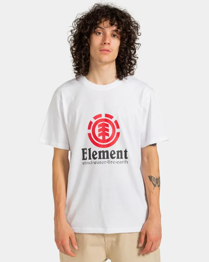Men Element TShirts Vertical TShirt Optic White Men Element TShirts Vertical TShirt Optic White